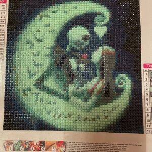 Glow-in-the-Dark Moon Art Piece